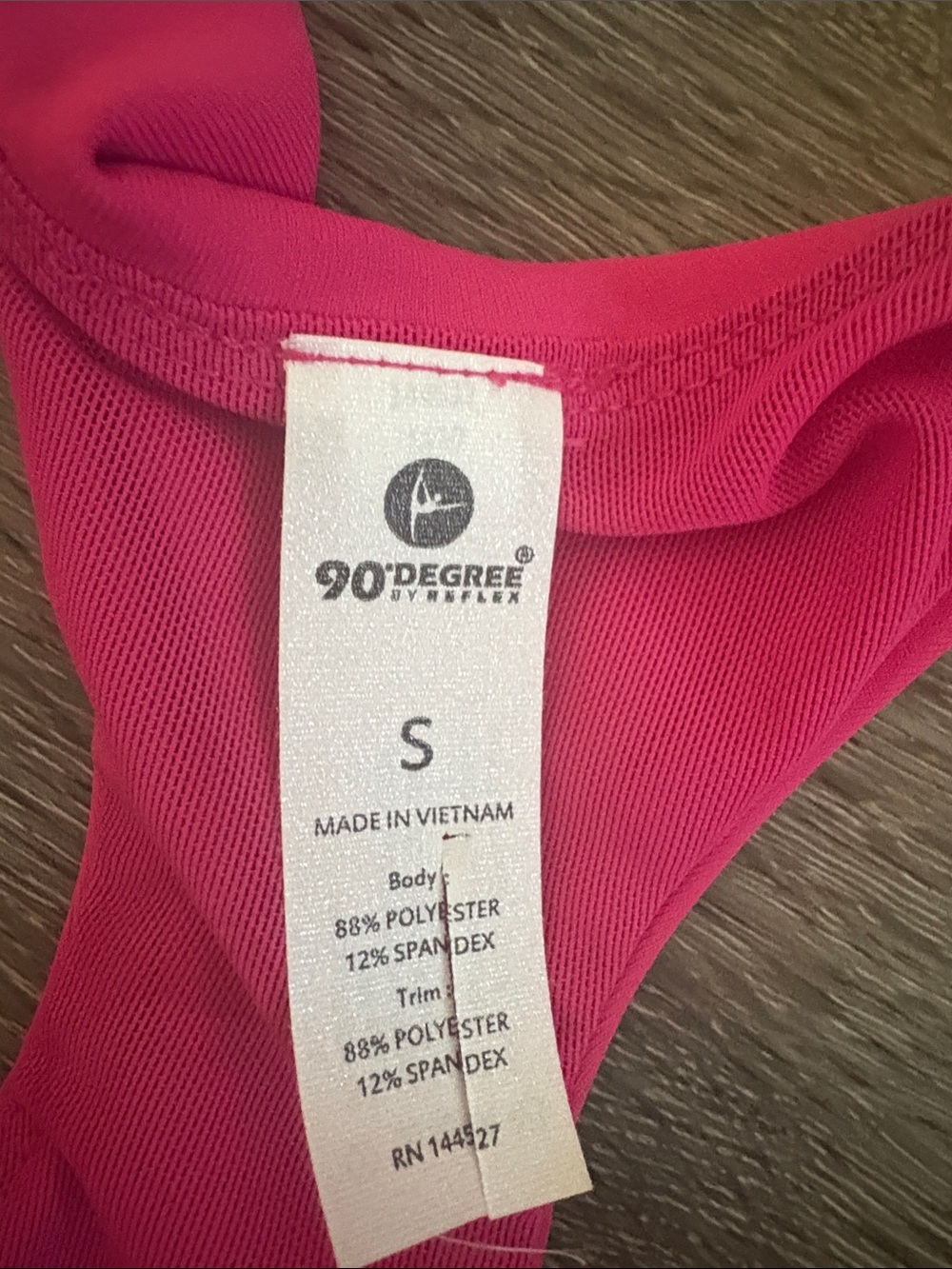 90 Degree By Reflex Hot Pink Athletic Tank Top - Picture 3 of 7